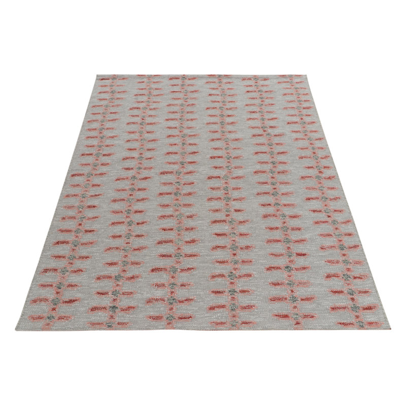 Scandinavian Wool Geometric Area Rug, Rectangle 5' x 7'