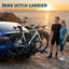 Porte-vélos électriques pour 2 vélos avec rampe Hitch, porte-vélo électrique Fat Tire d'une capacité de 200 lb pour récepteur de 2 po, conception pliable avec système anti-oscillation et inclinable