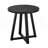 Modern Harmony Wood Round End Table, Black
