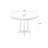 Walnut Round Sintered Stone Dining table-325998265