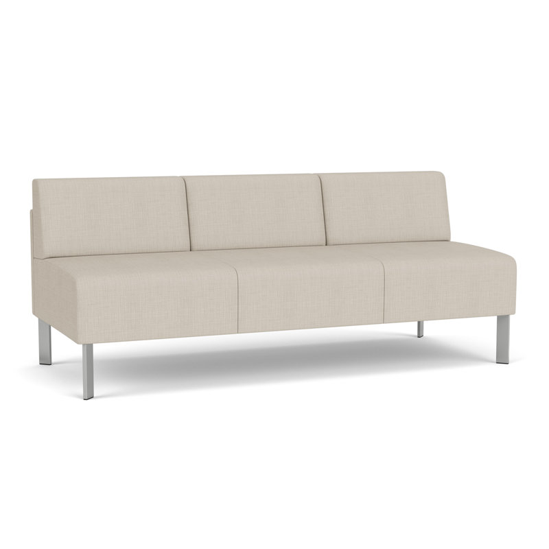 Canapé sans accoudoirs Luxe Lounge, Plot Line neutre, Acier argent