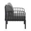 Ensemble de conversation pour patio 5 pièces, ensemble de mobilier modulaire d'extérieur moderne avec table basse carrée, coussin épais et imperméable pour terrasse, balcon-674956455-674956453