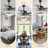 Baringer 52" Black Finish Modern Luxury Crystal Ceiling Fan with Lights and Remote, DC Motor 6 Speeds Reversible Ceiling Fan for Large Room-2000026746