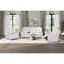 Canapé inclinable blanc avec lumières DEL