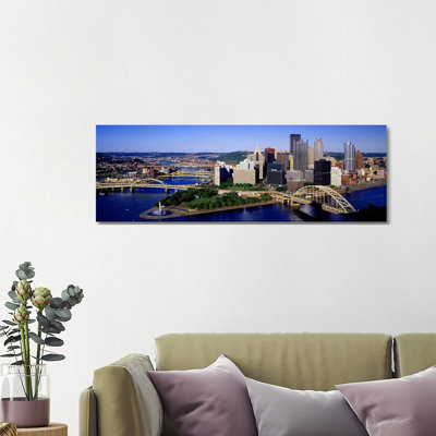 Pittsburgh, Pennsylvania, USA by Panoramic Images - Wrapped Canvas Panoramic Print
