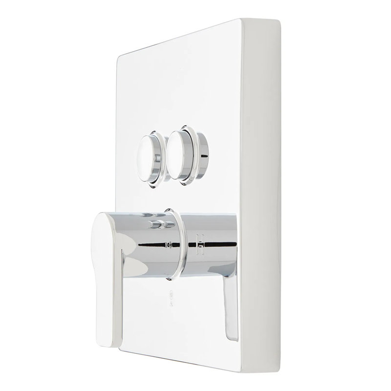 Signature Hardware Hibiscus Pressure Balance Shower Trim, Chrome