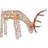 Outdoor Rattan Grazing Reindeer Lawn Decoration with LED Lights, 24"-1416220271