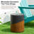 17.75"H Multi-Functional MGO Faux Terrazzo And Wood Texture Garden Stool
