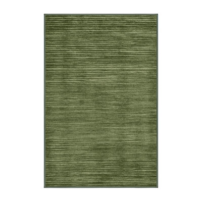 Tapis vert uni lavable à la machine