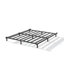  Structure de lit très grand de 7 pouces, plateforme basse en métal robuste, aucun matelas à ressorts requis, facile à assembler, silencieux, noir-812040379