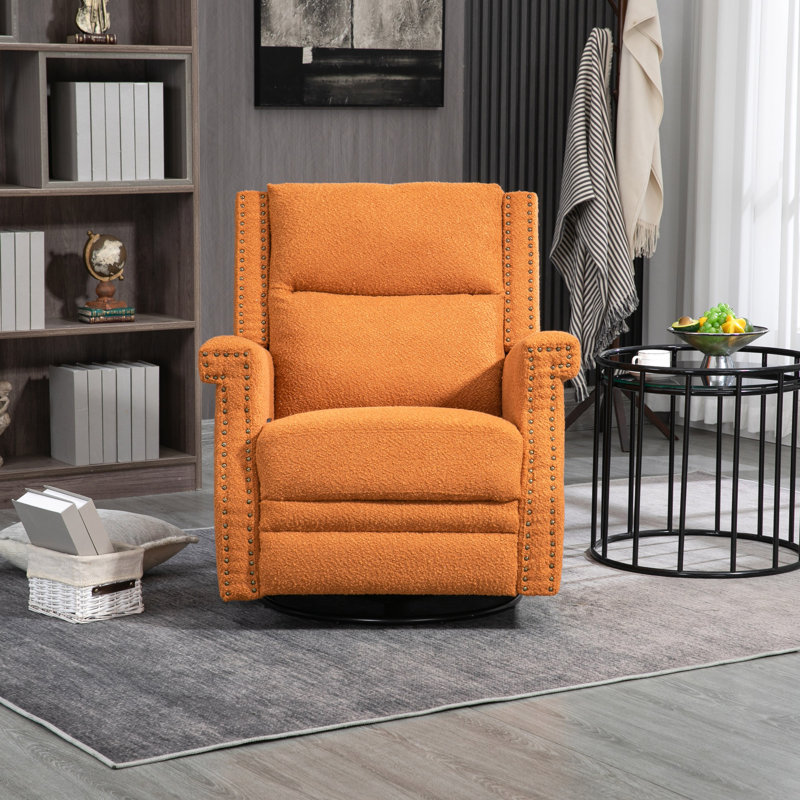 Chaise de loisir pivotante à 360 degrés, Orange
