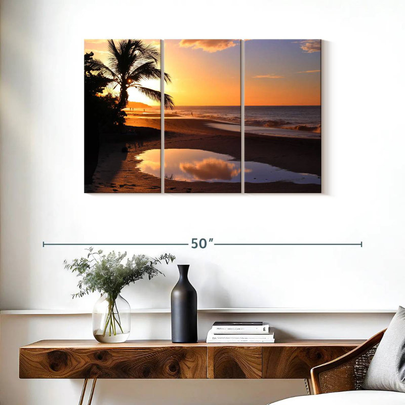 Gillard La Perle Beach Sky Reflection, 24" H x 38" W