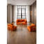 Grand canapé modulaire en velours Terracotta-676902839