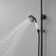 2-Spray Round Wall Bar Shower Kit With Hand Shower Dual Cross Handles Mixer Shower System Taps In Matte Black