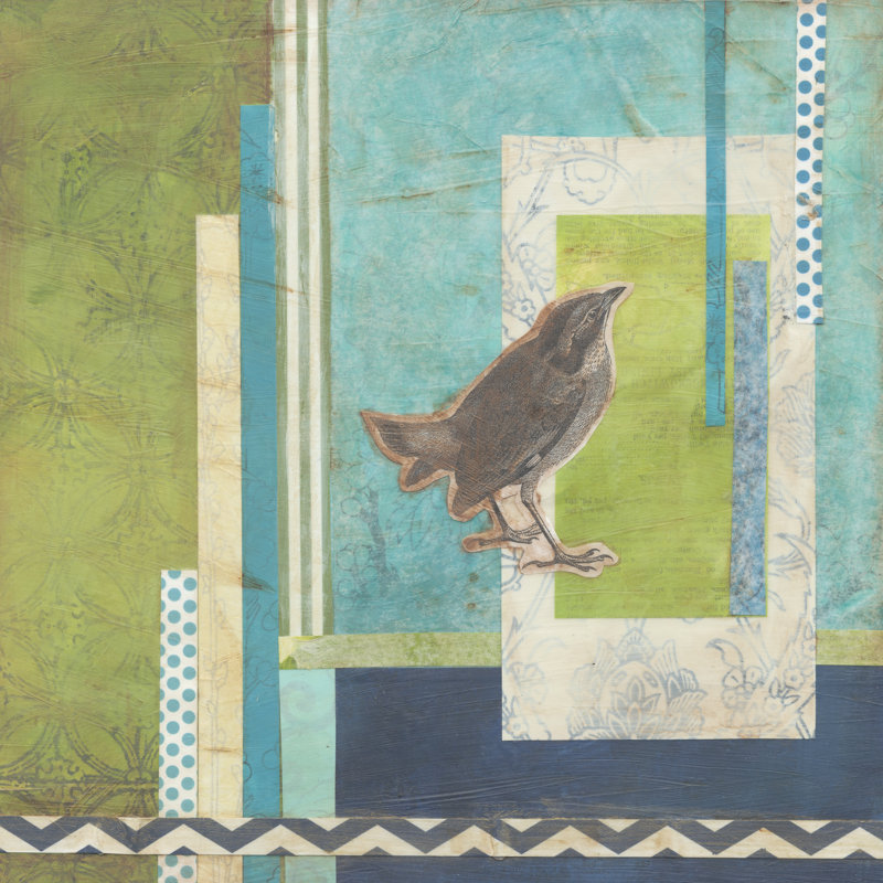 Avian Scrapbook II, H 36 po x l 36 po x P 1,25 po