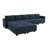 Sabira Velvet Reversible Modular Sofa & Chaise with Ottoman-87175566
