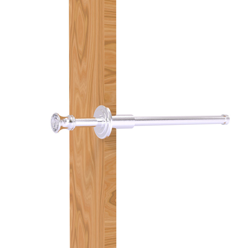Tringle pour garde-robe l 9,75 po Freyja, Chrome satiné