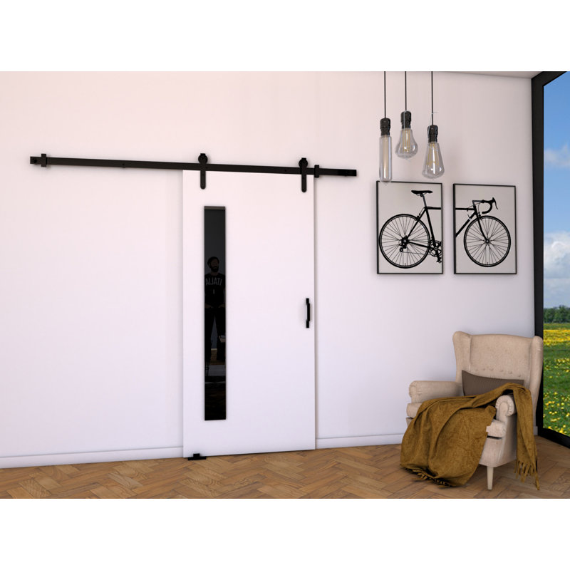 Toller Veneers Sliding Doors, 205cm H x 106cm W x 1.6cm D, White