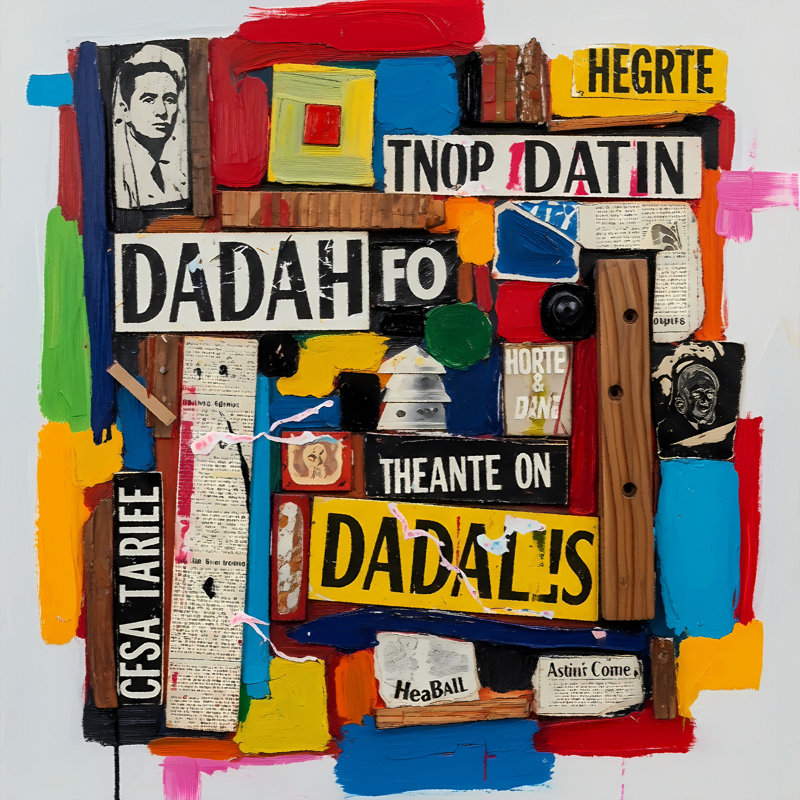 Dada Collage I, 30" H x 30" W
