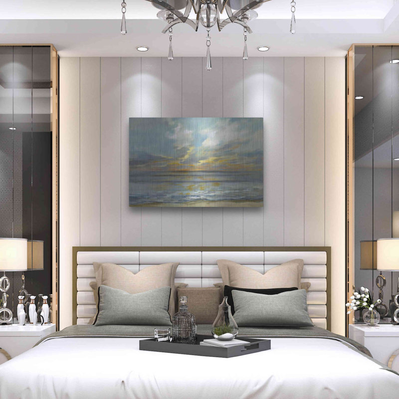 Luxe Rhumic Sunset Waves par Silvia V, H 24 po x l 36 po