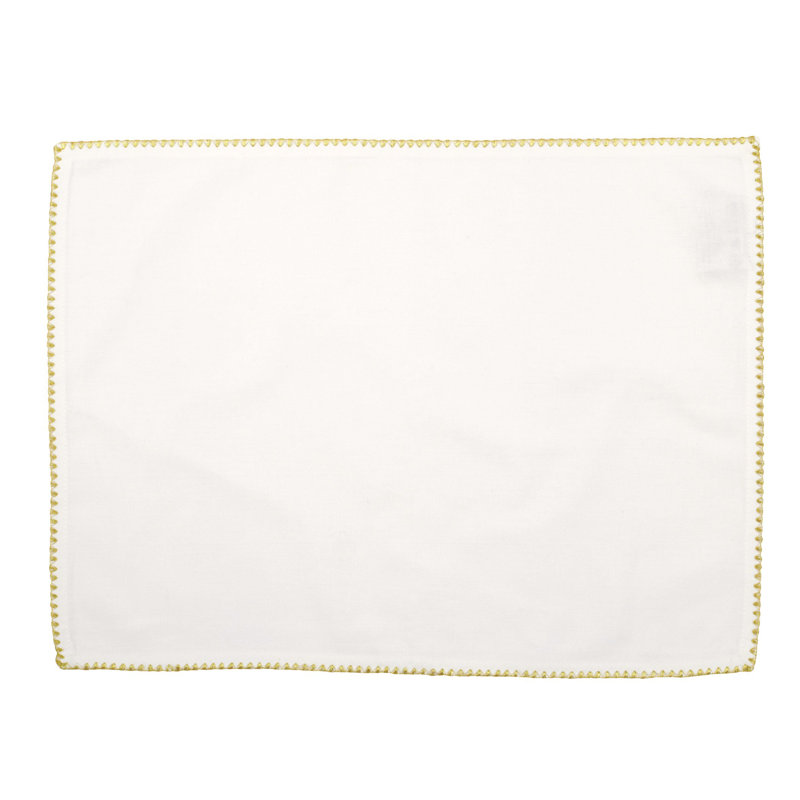 Cotone Linens Cotton No Pattern Rectangle Placemat