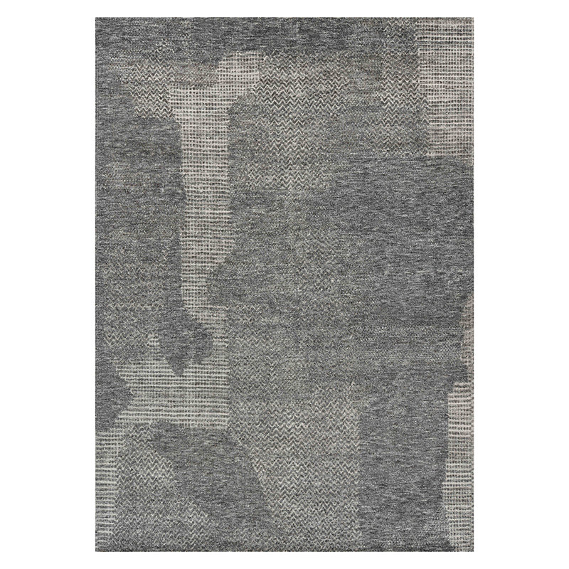 Arlington Moroccan Dark Gray Hand-Knotted Area Rug, Rectangle 8' x 10'