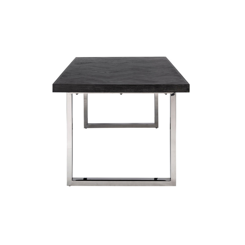Blackbone Dining Table, Gold, 30" H x 71" L, Standard Table (30” Height)
