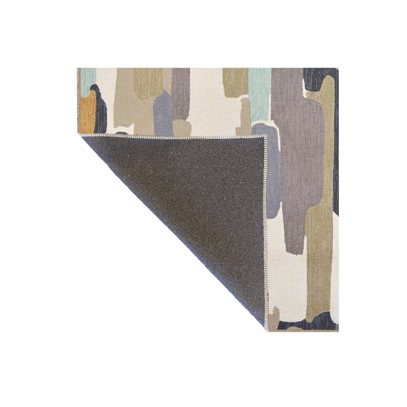 Tapis décoratif à motif aquarelle, Sous-tapis carré 3 pi 3 po inclus