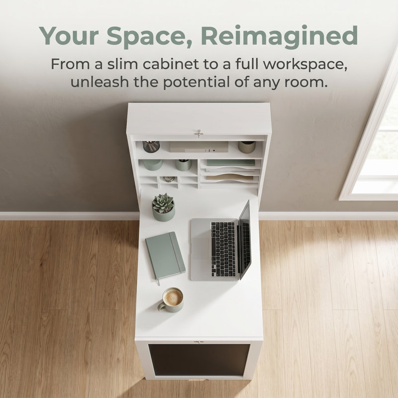 Sandsmere L-Shaped Writing Desk with Power Outlet