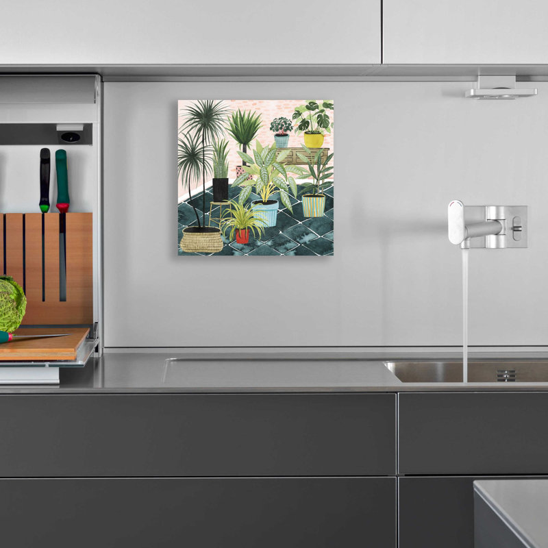 Modern Jungle II - peinture sans cadre, H 12 po x l 12 po x P 0,13 po