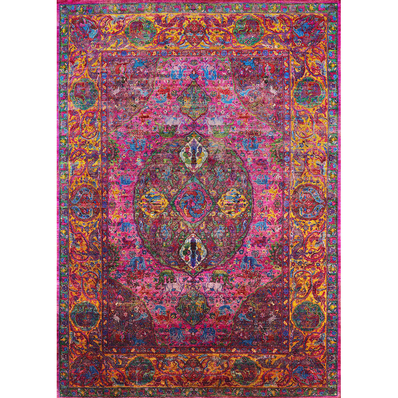 100% Machine Washable Midcentury Modern 1539 Area Rug, Rectangle 2' x 4'