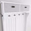 69 In. Black MDF Hall Tree With 6 Hooks And Hinged Lid-108809028