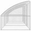 Chenil pour chien vidaXL 3 pièces argenté 19,69 x 6,56 x 6,56 pi