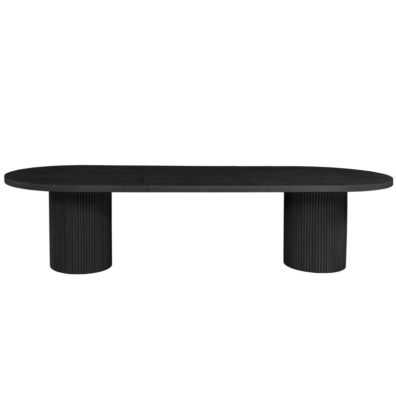 Table de salle à manger Orlina, Noir