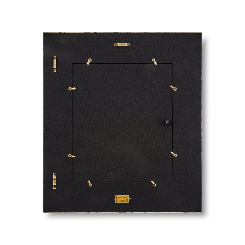 Rosy Check Enamel Wall Mirror