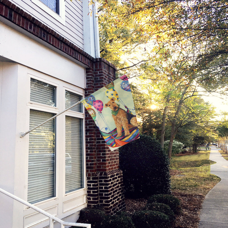 Hvidovre Double Sided 40'' H x 28'' W Polyester Animal House Flag, Airedale High Flyer