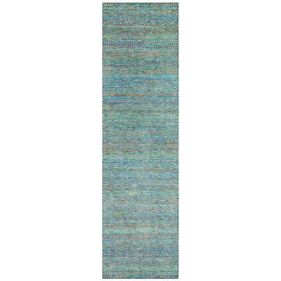 Machine Washable Indoor/Outdoor Kimberlin ACN2148 Striped Rug