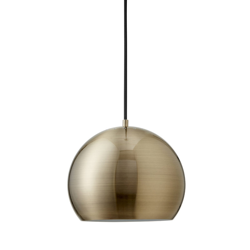 Mansell 1 - Light Brass Sphere Pendant, 20cm H x 25 cm W x 25 cm D