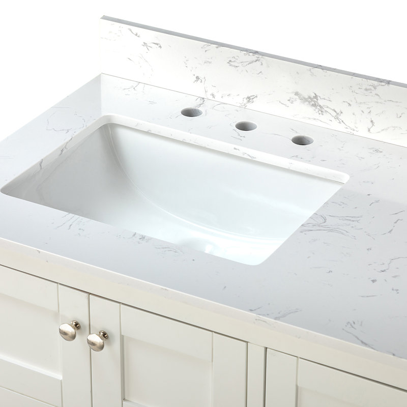 Ensemble de meuble-lavabo simple 36 po Baliegh, Blanc