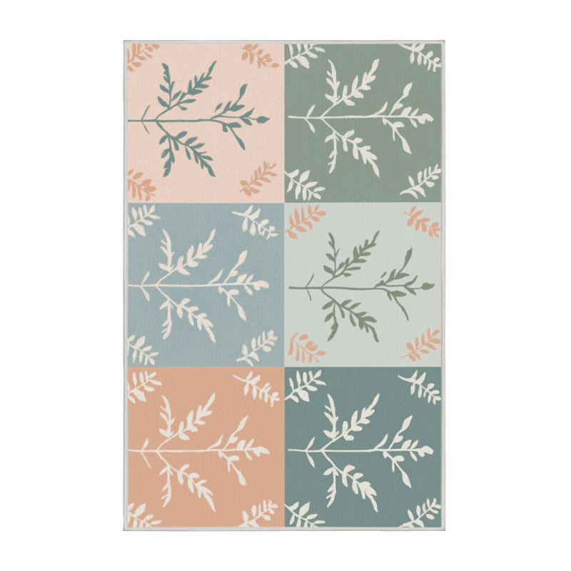 Tapis Blush Petals, Rectangle 6 pi x 9 pi