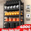 Heavy Duty 5 Tier Metal Storage Shelf - Versatile For Garage, Exhibition. Rustproof, Strong, 2500Lbs Capacity, Dark Gray And Adjustable Rack Commercial Exhibitions, Homes 23.6" Width X 72" Height-128995395-128995396