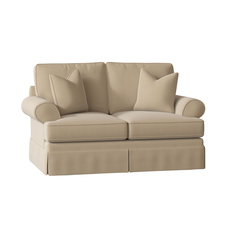 Atterbury 68" Flared Arm Loveseat, Bayou Stone Canvas