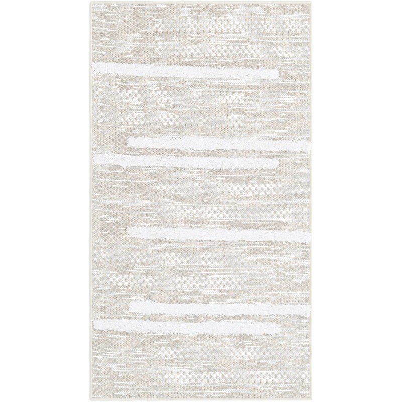 Tapis de couloir en coton Raelyn, Tapis de couloir 2 pi 7 po x 12 pi