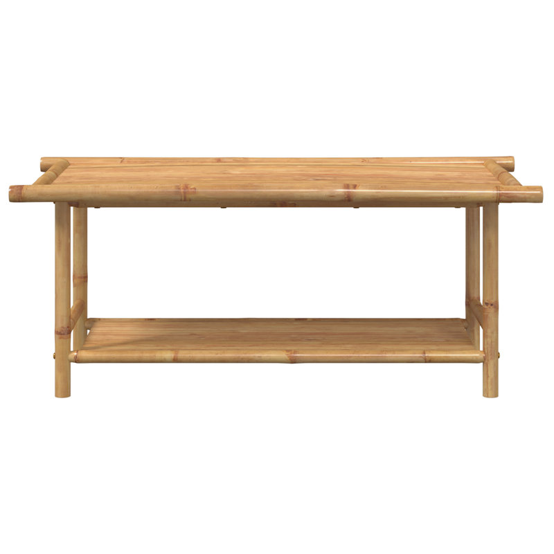 Alarise Solid Wood Four Leg Coffee Table, 45cm H x 110cm W x 55cm D