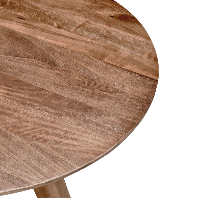 Furley 32" Round Counter Height Dining Table, Brown, 42"