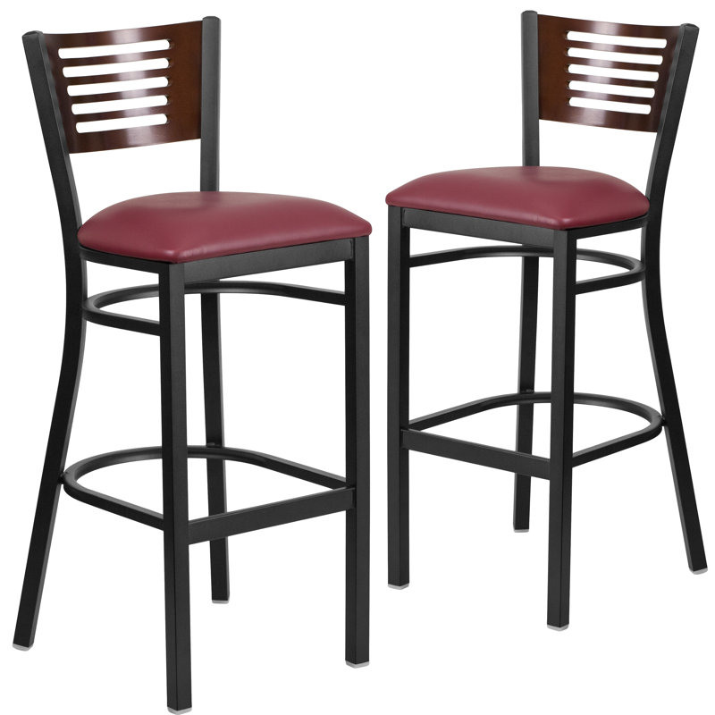 Tabouret de bar 32 po Thornfeldt, Bourgogne, Brun, 2