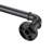 Eclipse Somerton 3/4" Industrial Pipe Blackout Wrap 66-120" Sliding Window Curtain Rod in Matte Black-86329028-86329029