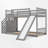 Matelles Kids Twin Over Twin Bunk Bed-1892736841