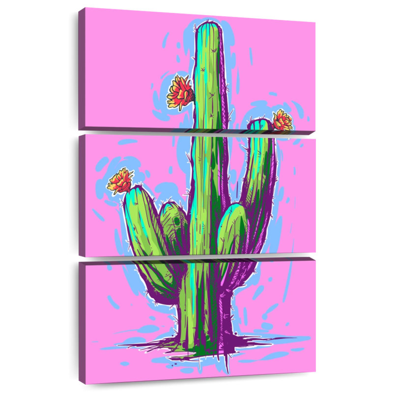 Harnek cactus sur rose vif