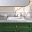 21'' x 18'' White Rectangle Vitreous China Drop In Bathroom Sink With Overflow-101986766